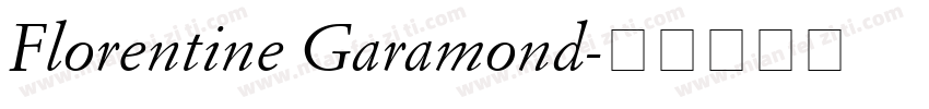 Florentine Garamond字体转换
